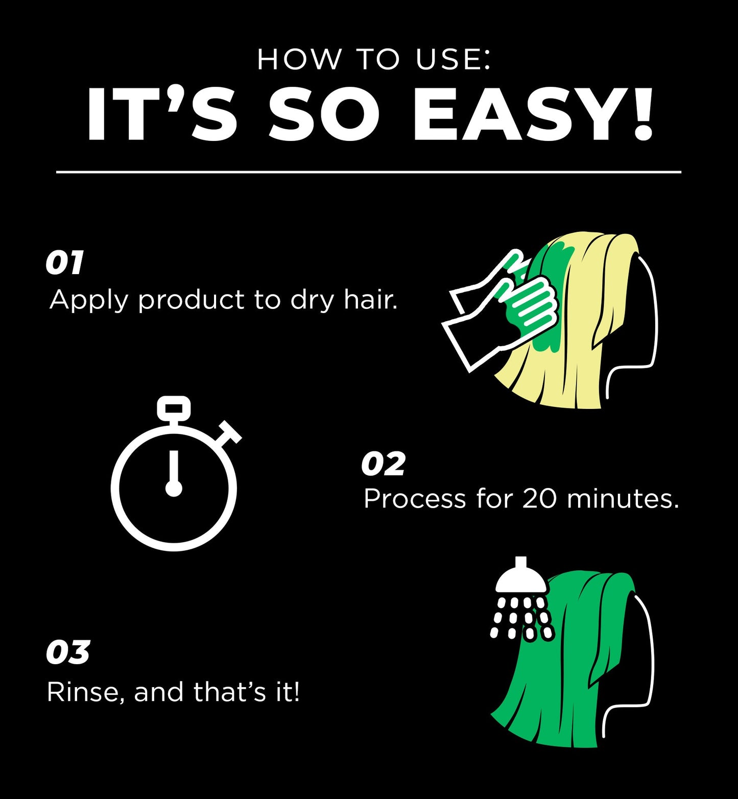 Super Green Color Depositing Mask